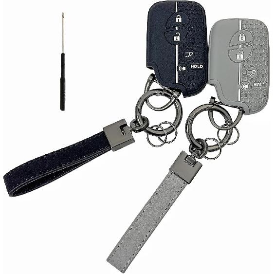 Silicone Rubber Key Fob Cover Compatible with Lexus CT200h ES350 GS300 GS350 GS430 GS450h GS460 is F IS250 IS350 LS460 LS600h LX570 RX350 (2005-2017)