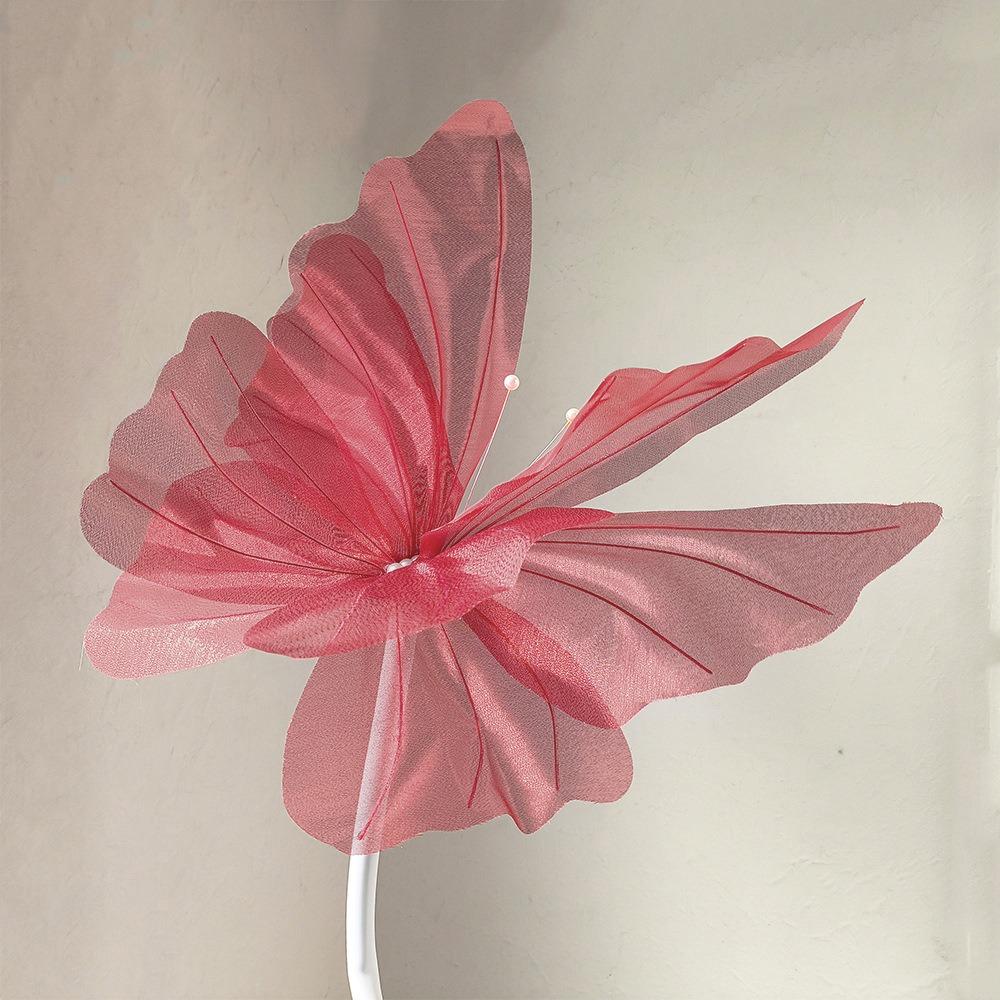 Colorful Artificial Butterfly Flowers Silk Photography Props NEW Flower Head Wall