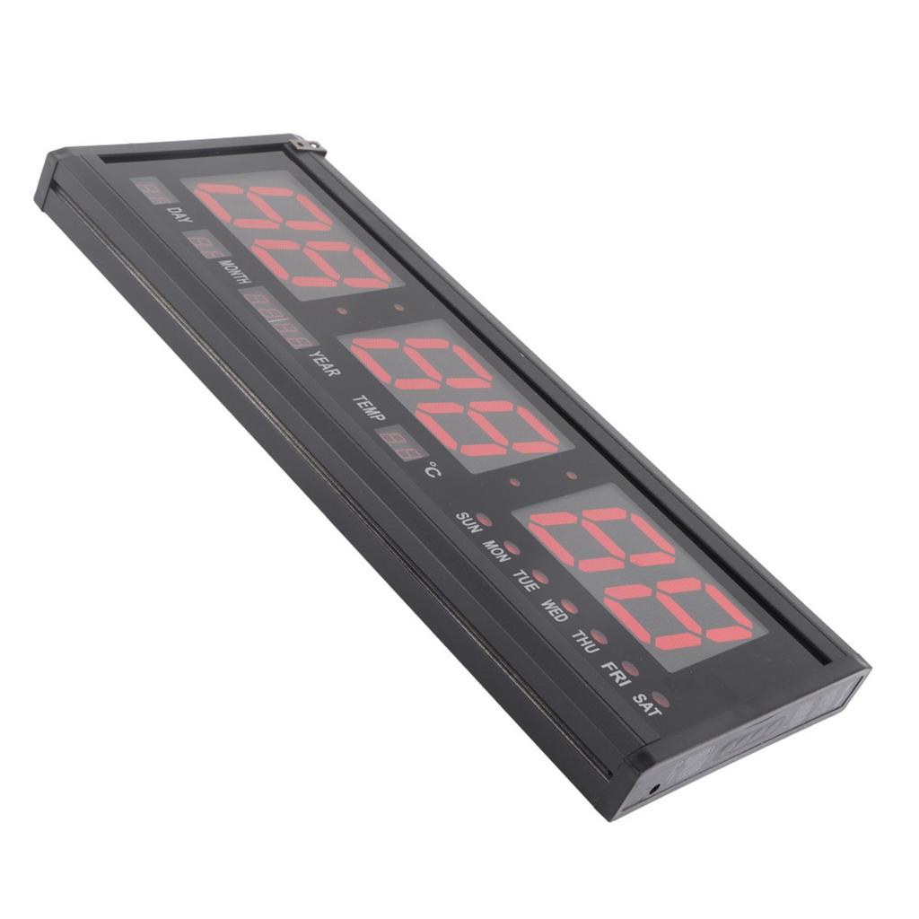 Digital Wall Clock LED Time Calendar Temperature Desk Table Clocks Home Supplies