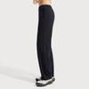 Li-Ning Fitness Series Casual Simple Solid Color Ice Silk Quick Dry Cool Straight Leg Knitted Sports Pants Women Bottoms Black AKLV730-4
