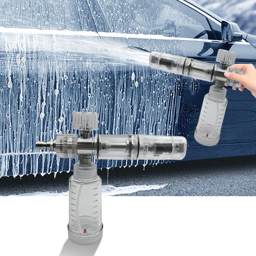 100ml Liquid Foam Sprayer Adjustable 4500PSI Water Foam Pot with 1/4 Inch Quick Connector Foam Spray Pot Car Wash Accessories