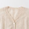 Women's Loose-Fit Brushed Cashmere Cardigan - Trendy Round Neck Knitted Sweater 2025