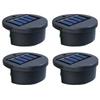 4Pcs Solar Pool Side Light Waterproof Outdoor Balcony Lamp 600mAh Pathway Lighting Lamp for Stairs Fences Patios