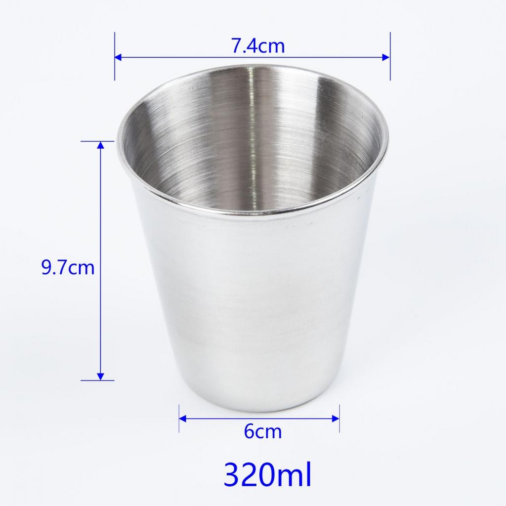 Elegant Stainless Steel Cup for Coffee and Cola Choose Your Desired Capacity