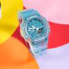 Casio G-SHOCK Серия Ice Tough Восьмиугольные Полупрозрачные Водонепроницаемые Механизм Кварцевый Механизм Ремешок из Смолы Японские и Корейские Часы GMA-S2100SK-2APR