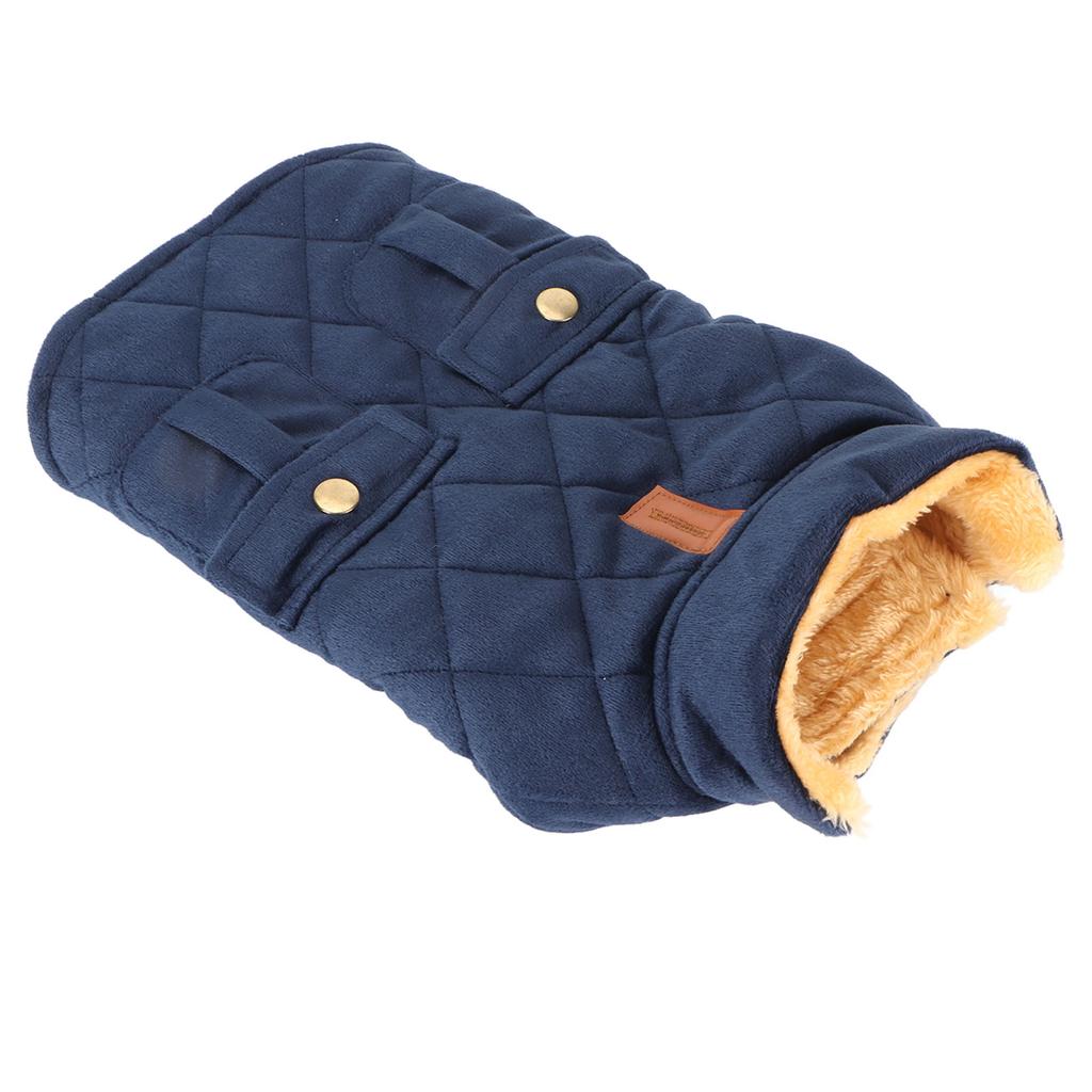 Теплая куртка для собак, модная ветрозащитная, уютная, утолщенная, удобная зимняя куртка для собак с карманом для домашних животных