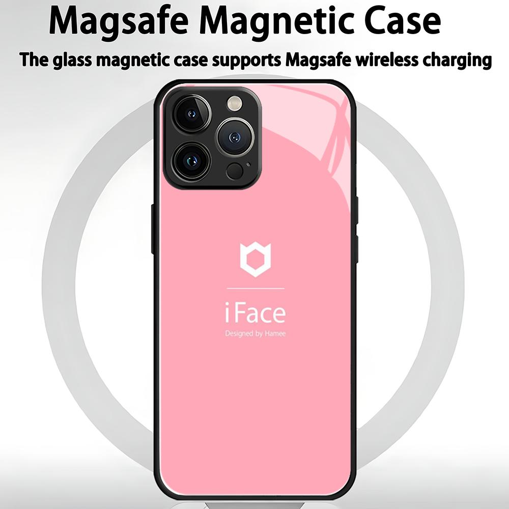 Модный Дизайнерский IFacE Чехол для Телефона Для iPhone 17 air 16 e 15 14 13 12 11 Plus Mini Pro Max Стекло Магнитный Чехол