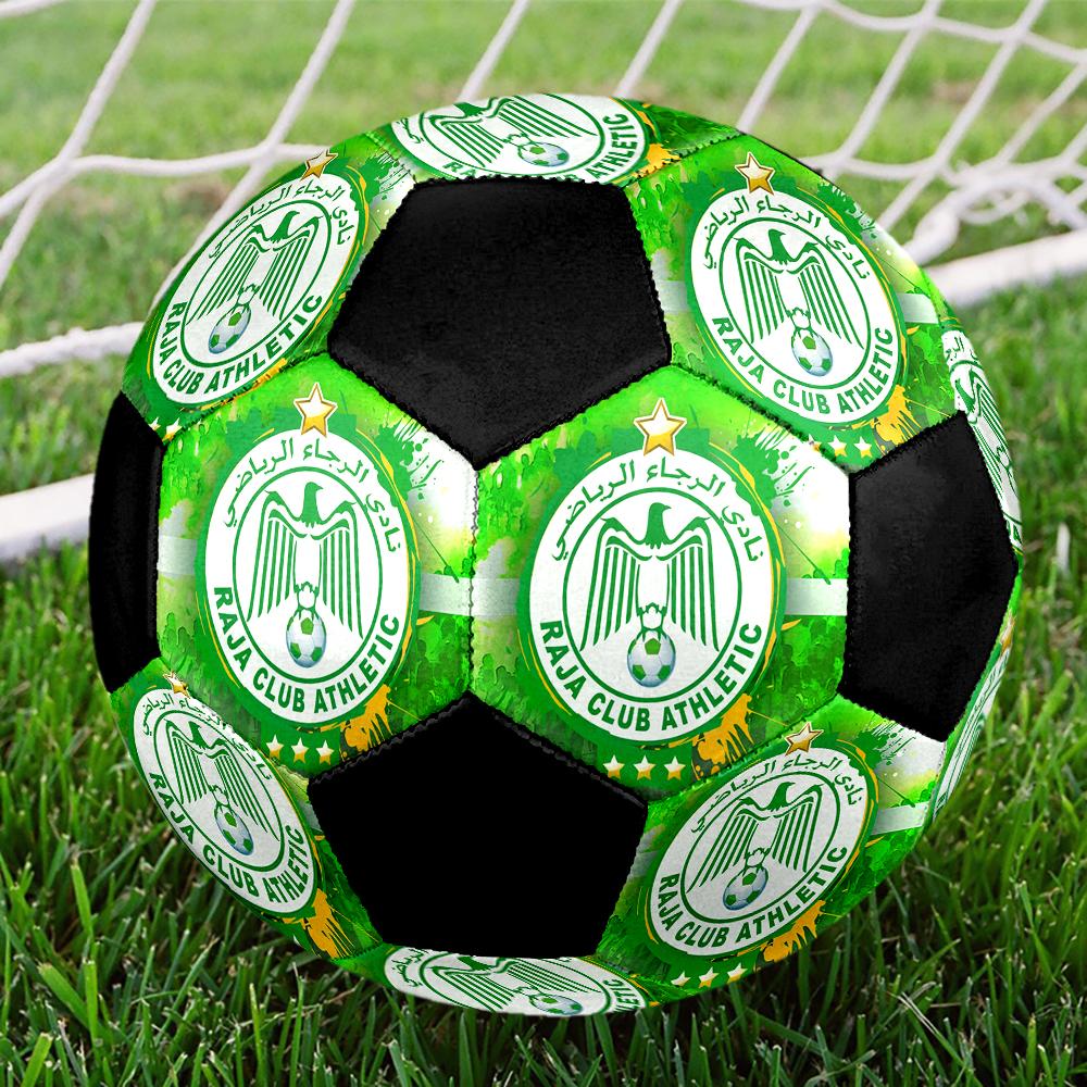 РАЗМЕР 5 Футбольный мяч Raja Casablanca Цветной Для всех возрастов Машинная строчка ПВХ Готов к соревнованиям Прочный Высокий отскок