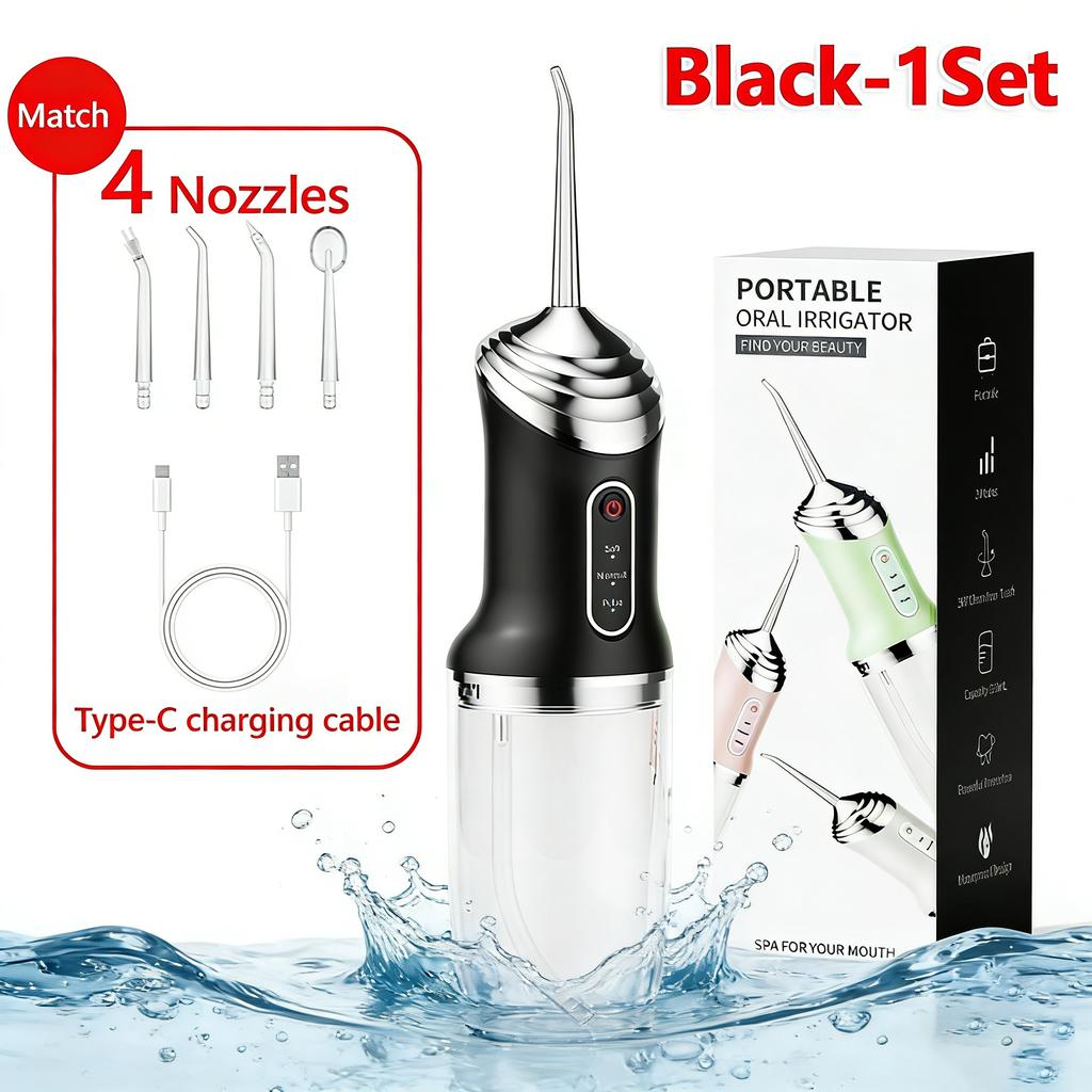 2026 New Portable Water Flosser Oral Irrigator USB Charging Wireless Teeth Cleaner for Home Travel Daily Dental Care