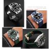 20 мм Резиновый силиконовый ремешок для часов Подходит для Omega Seamaster 300 AT150 для Rolex черный зеленый водяной призрак ремешок Складная пряжка