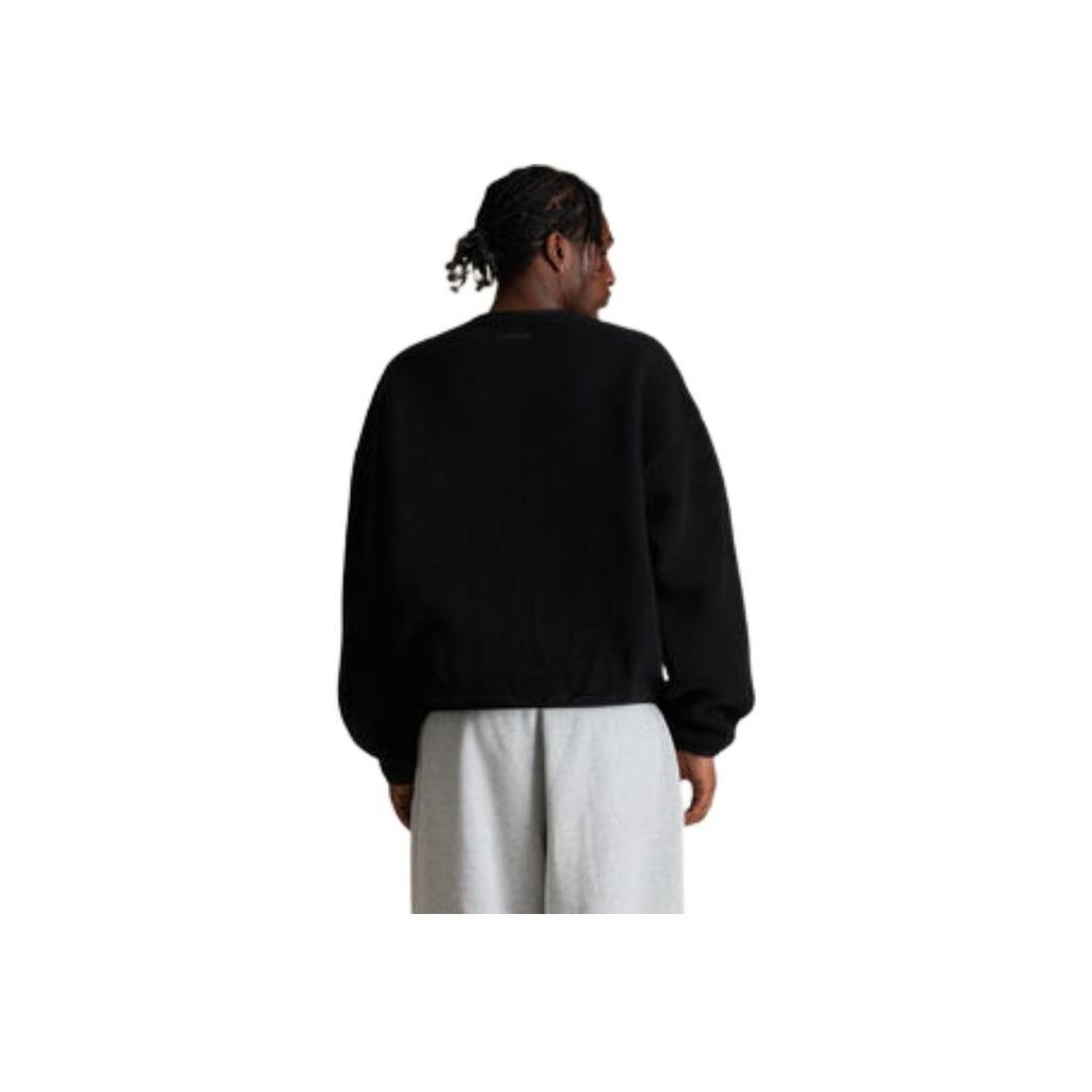 Fear of God Essentials Crewneck Sweater Jet Black Men Tops 192SP244704F