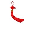 Красный кулон фэн-шуй с китайским узлом и кисточкой для богатства и удачи