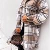 2020 Autumn/Winter Long Sleeve Plaid Shirt Jacket