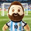 Милая периферийная игрушка Подарок на день рождения Праздничный подарок 18 см Футбольная звезда Месси Плюшевая хлопковая кукла