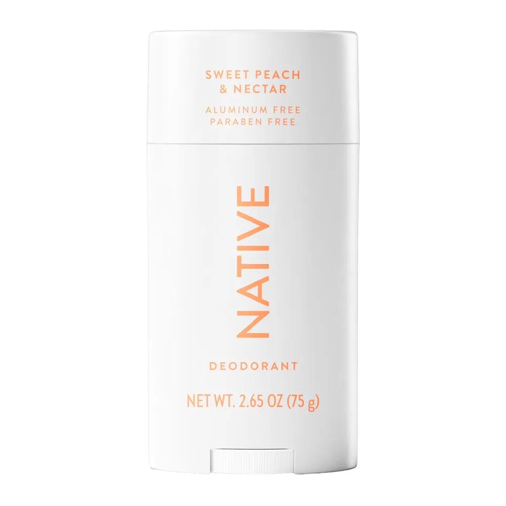 Native Aluminum-Free Deodorant Stick Sweet Peach Nectar Scent 75g Native Peach Scent