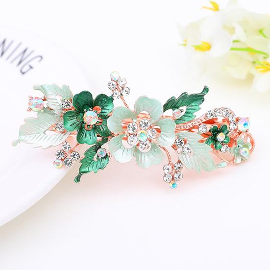 Модные женские заколки для волос со стразами, цветочные заколки, заколка для волос, весенние головные уборы