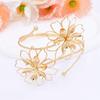 Adjustable Flower Bracelet Hollow Out Arm Ring Exquisite Armband  Beach