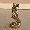 Brass Medusa Snaker Tea Pet Figurines Desk Decoration Home Decor Accessories for Living Room