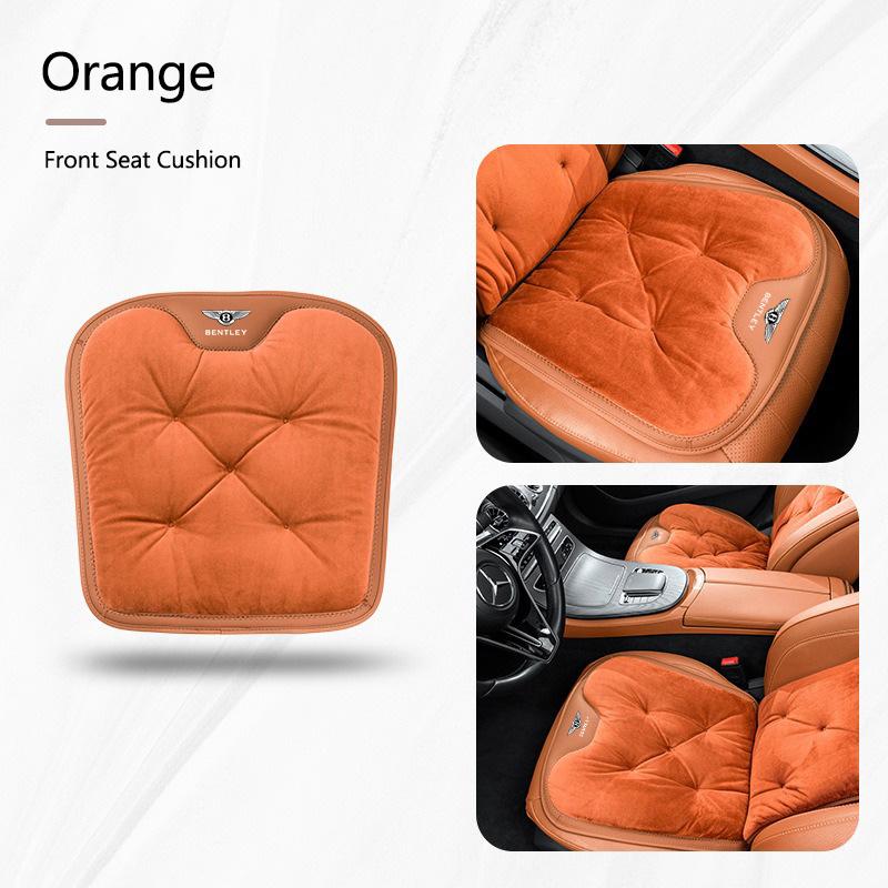Fashion Car Cushion Plush Seat Cover Backrest Protection Pad For Bentley Flying Hurtling Spur Continental GT Bentayga Mulsanne TH1