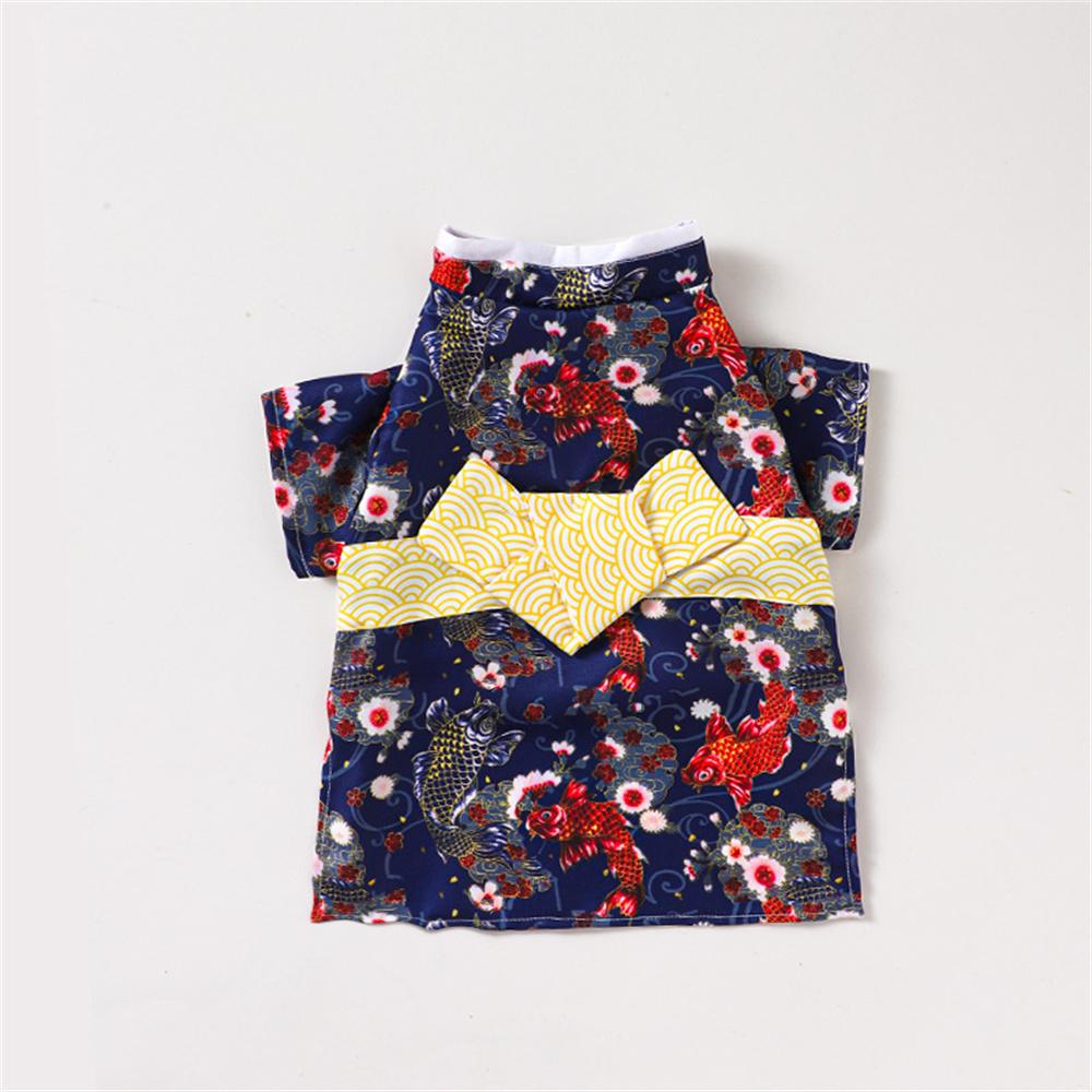 Japanese Retro Sphynx Cat Clothing for Cats Gotas Cherry Blossom Print Pet Kimono Persian Chinchilla Costume mascotas Clothes