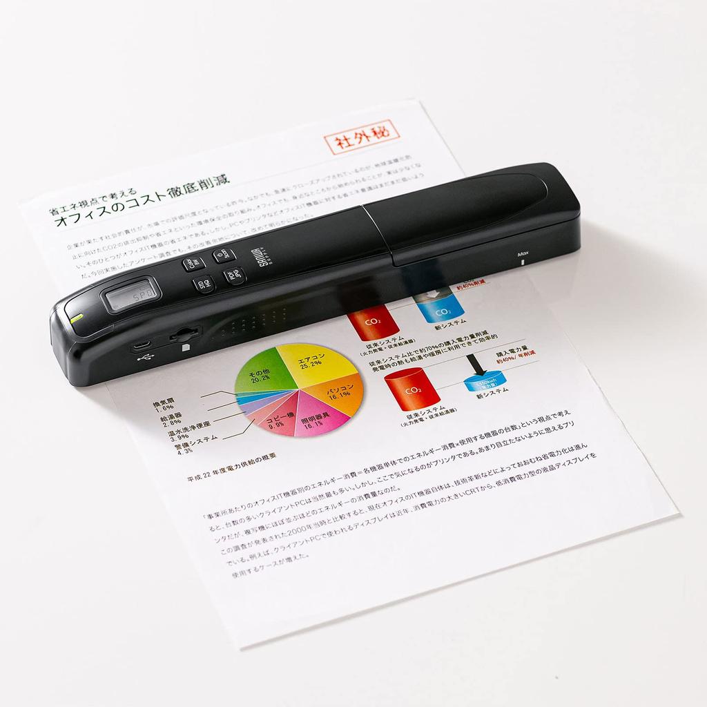 SANWA SUPPLY Портативный сканер Handy Black PSC-HS2BK