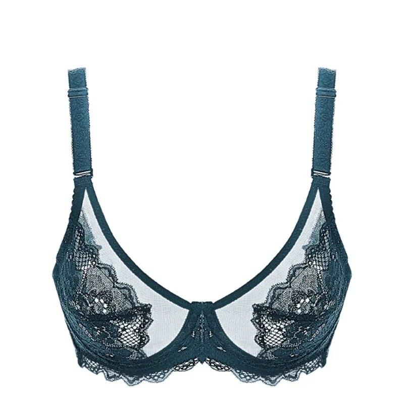 Прозрачные бюстгальтеры для женщин, кружевной бюстгальтер с регулируемым плечевым ремнем