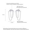 LUOTEEMI Luxury Earings Designs Jewelry Handmade Ear Stud Long Tassel Earrings