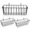 OUNONA Wire Basket Hanging Basket Set of for Shampoo Magazine Sundries Iron Mesh Bath Shelf, Wall-Mounted Storage, 3, Kitchen, Holder, Metal, Storage,