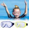 Kids Swim Goggles with Nose Cover Adjustable Snorkel Diving Face Cushion Anti-fog