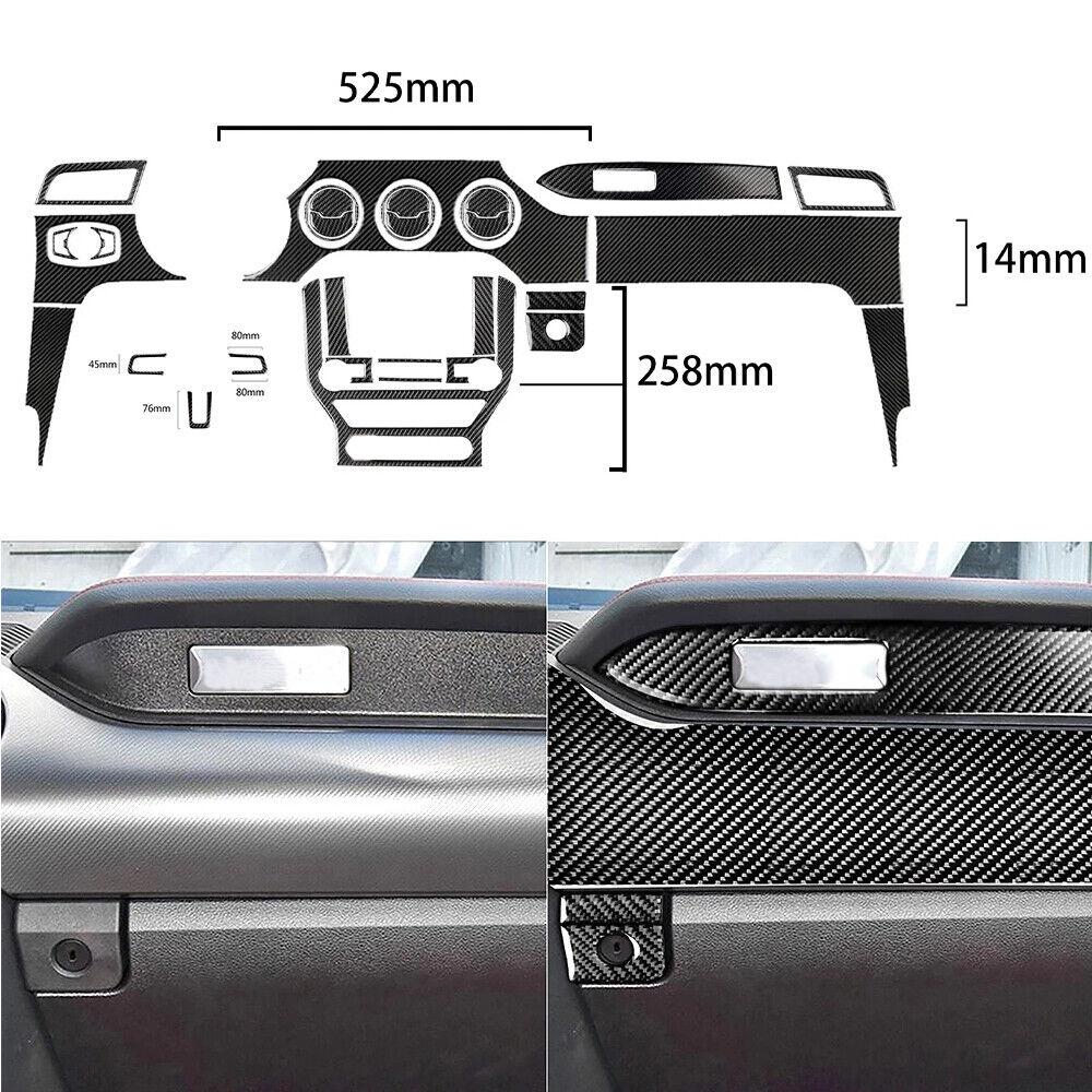 30 шт. Полный комплект отделки салона из углеродного волокна для Ford Mustang 2015+