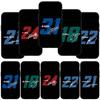 Phone Case for Samsung Galaxy S25 S24 S23 iPhone 16 15 Xiaomi Redmi Note 14 13 12 16E X 11 Pro Max OPPO Moto F1 Number No 21 31 18 24 Super Car Cover