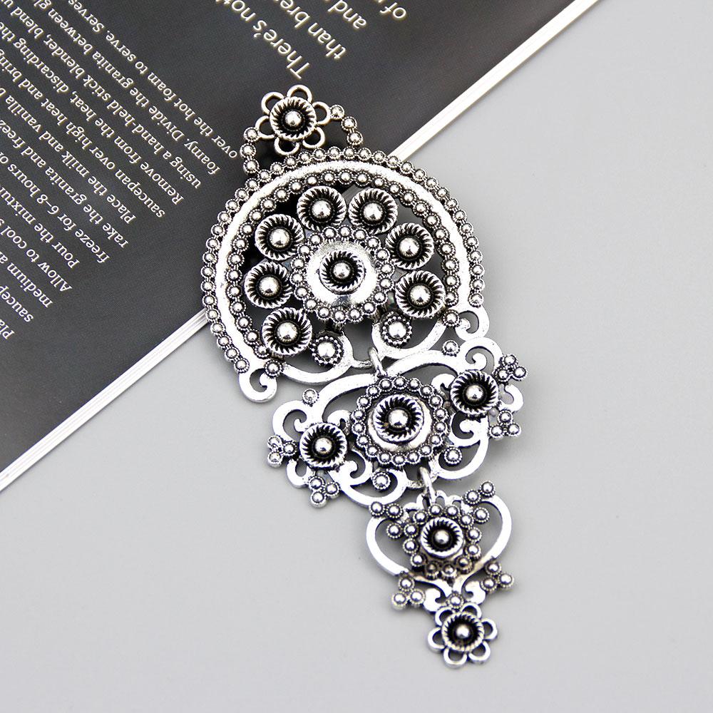 Bohemian Women's Brooch Vintage Flower Pendant Brooch Vintage Gold Color Bridal Jewelry Gift