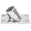 Boat Handrail Base Fitting Stainless Steel 60 Degree Rectangular Boat Hand Rail Fitting25mm1in