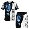 Mens Clothes Sets Summer Boys Cute T Shirts Short Pants 2pcs Clothing Suits Men Fashion Casual Costume Outfits