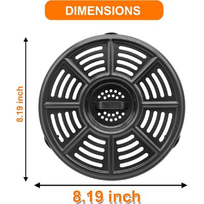 Аксессуары для аэрофритюрницы GWY для аэрофритюрницы Ninja 4 кварт AF101 5,5 кварт AF161 Max XL AF150 XL, Круглая сковорода-гриль для аэрофритюрницы 8,2 дюйма, пищевой класс