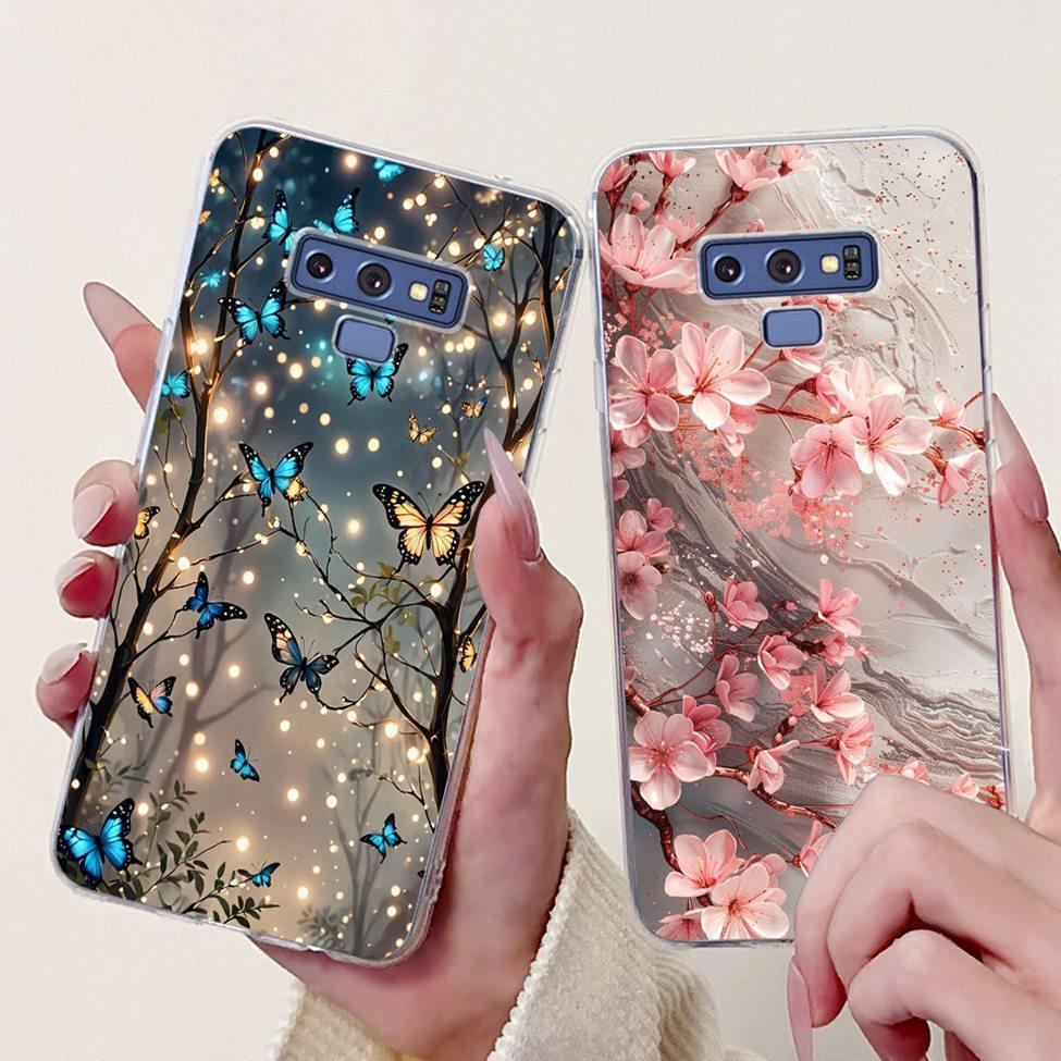Прозрачный чехол для Samsung Note9 Милый Кот Модный Роскошный Расписной Мягкий Чехол для Телефона для Samsung Galaxy Note 9 Case SM-N9600 SM-N960F