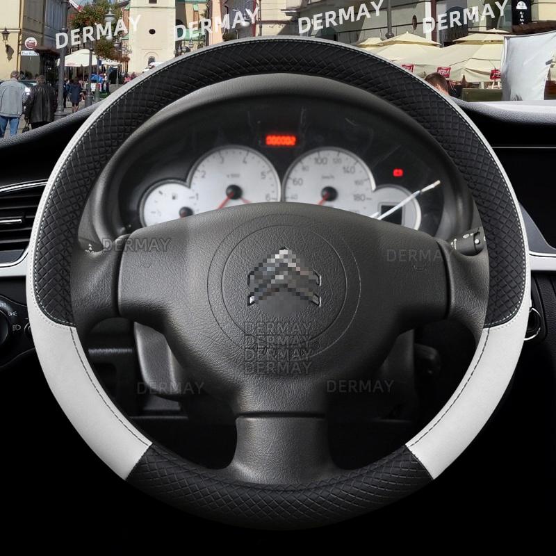 Для Citroen C2 9 цветов автомобильный чехол на руль из искусственной кожи Нескользящие автомобильные аксессуары
