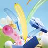 Long Latex Balloons with Pump Flying Screaming Rocket Balloons Colorful Spiral Balloons for Parties Birthdays Events
