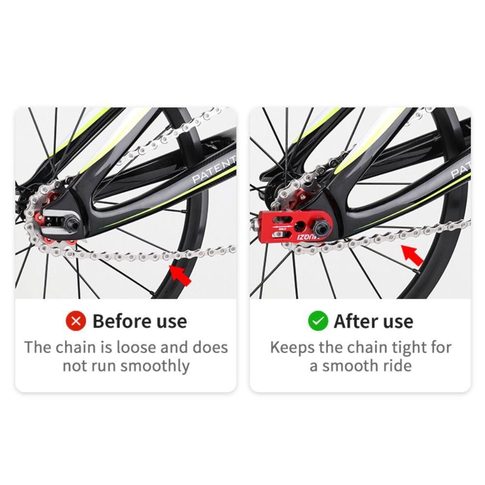 Aluminium Zinc Zinc Alloy Single Speed Chain Tensioner 10MM Folding Bike Chain Fastener CNC Cycling