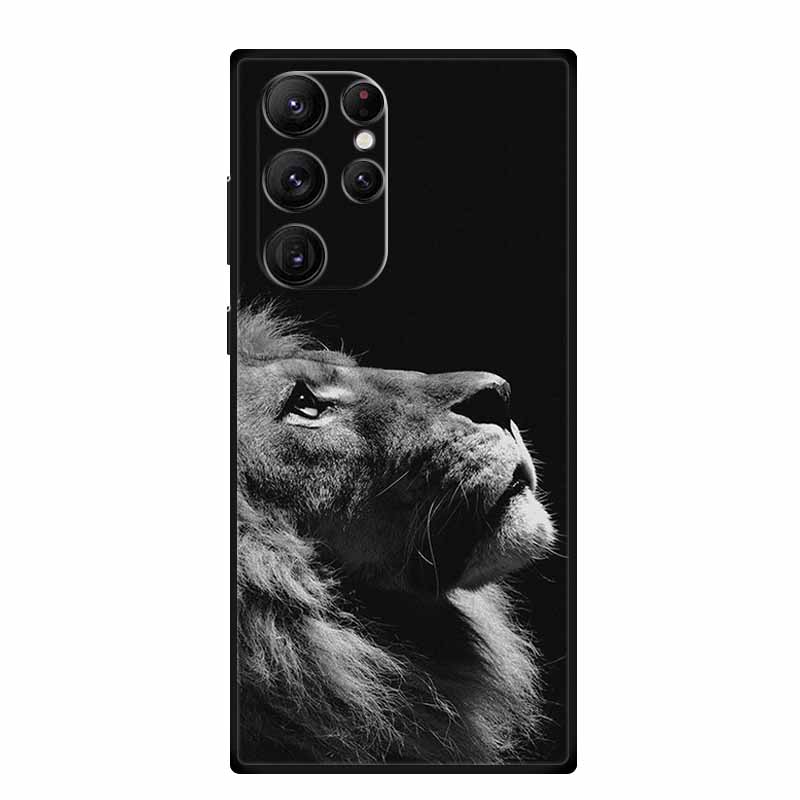 For Samsung S23 Ultra Phone Case Cover S23Ultra Black Silicone Soft Back Case For Samsung Galaxy S22 S23 Ultra Case S 23 Ultra