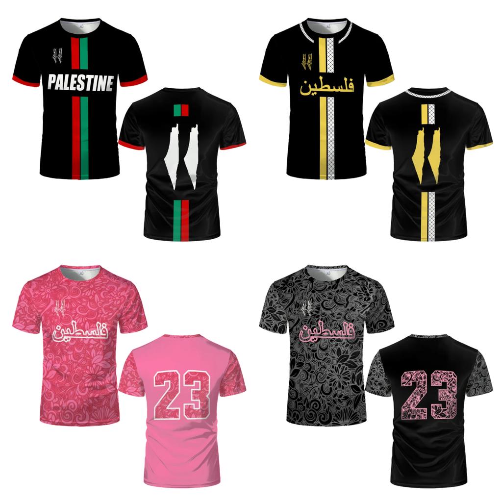 Модный футбольный костюм 2025 Лето Тренд Круглый вырез 3D-принт Уличный спорт Дышащий Большой Юникс Свободная футболка Мото