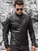 Men's Black Jacket Genuine Soft Lambskin Stylish Bomber Handmade Casual Jacket