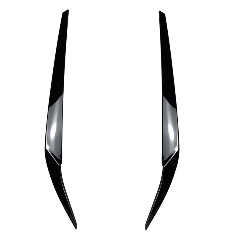 Car Headlights Eyebrow Eyelids Trim Cover For 5 Series G30 525I 530I 2017- Car Stickers Trim Decoration Replacement B