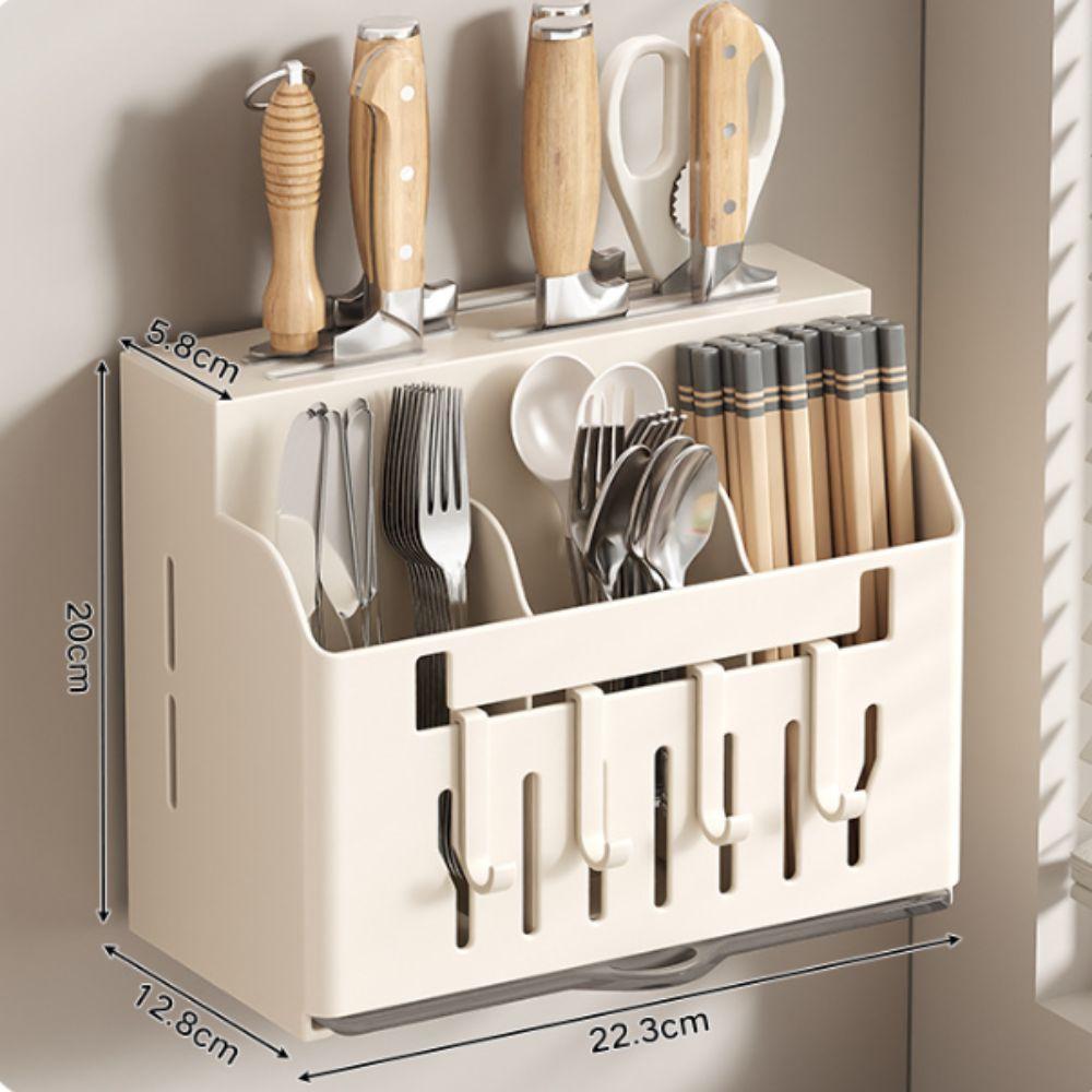 Multifunctional Kitchen Utensil Rack Wall-Mounted Draining Rack  Kitchen Accessories