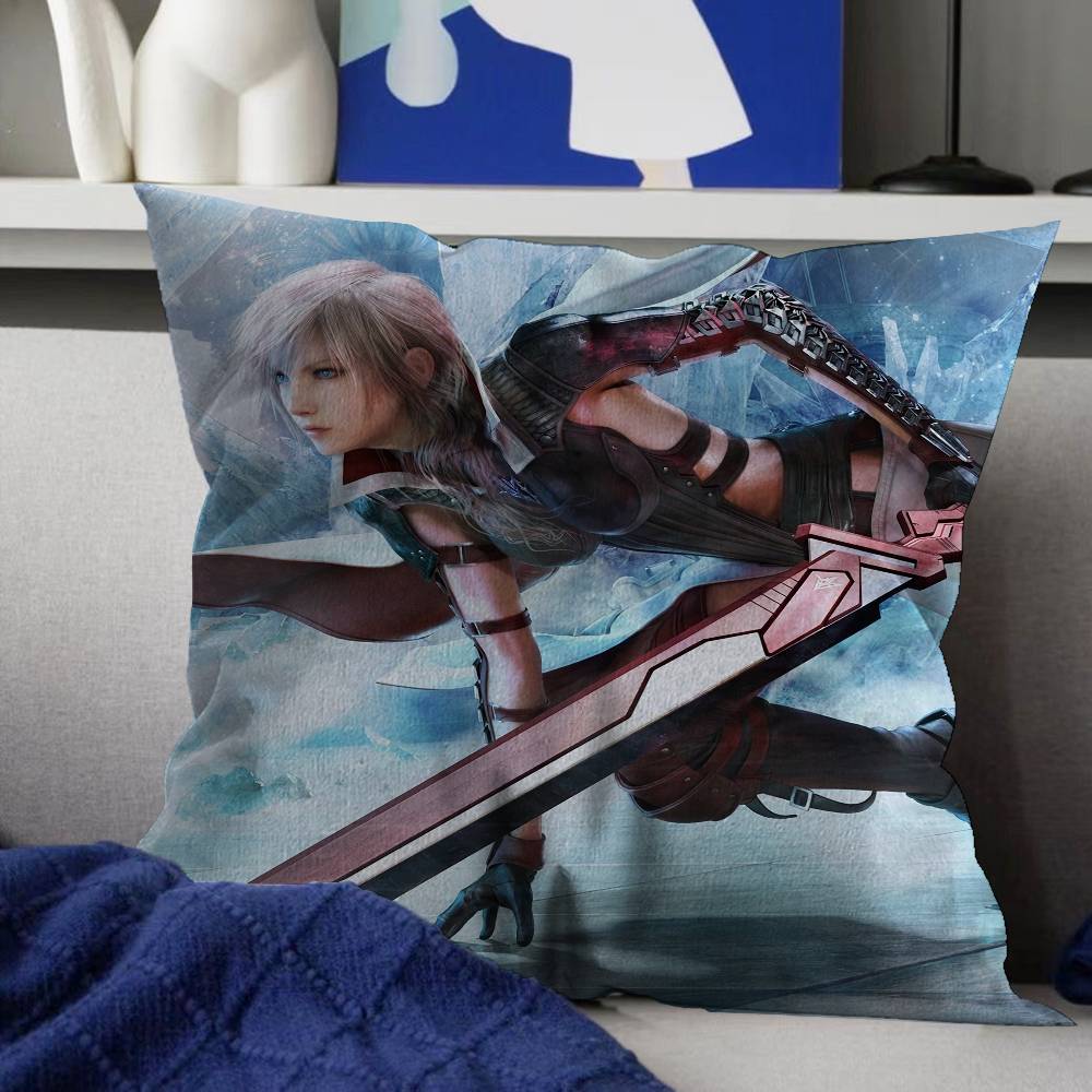 Classic FFinal Game FFantasy Tifa Pillow Anime Pillow Sofa Bed Head Pillow Cover Cushion Cover 45x45 Cm Fashion