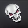 High Quality Cool Car Motor Bike Metal Emblem Badge Decals 3D Skull Bone  2017