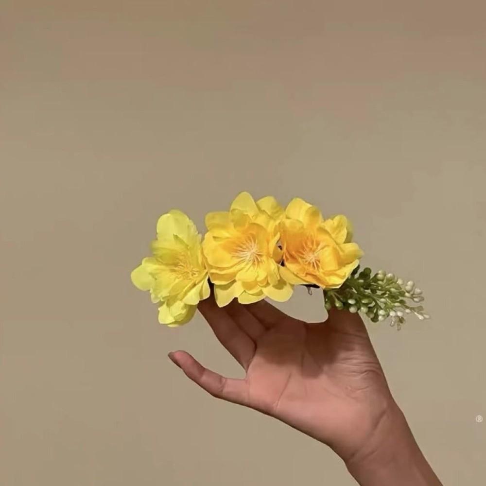 Craftsmanship Simulation Flower Hair Clip Cherry Blossom Headdress Hair Accessory