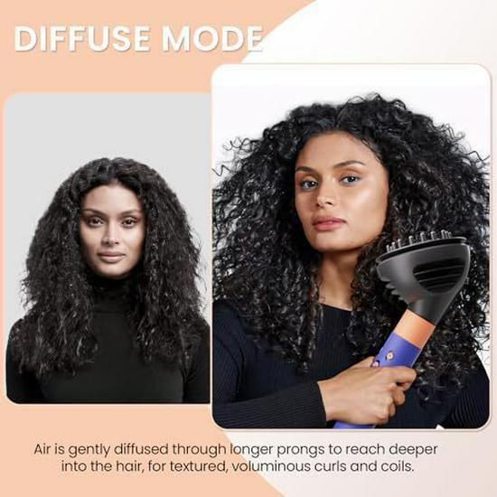 Совместимая насадка для волнистой укладки и диффузор для Dyson Airwrap HS01/HS05