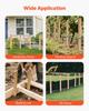 VEVOR Wooden Garden Stakes, 25 Pcs 12.7×38.1×914.4 mm Survey Grading Stakes, Garden Ground Stake with Sharp Point, Fir Wood Plant Support Stake