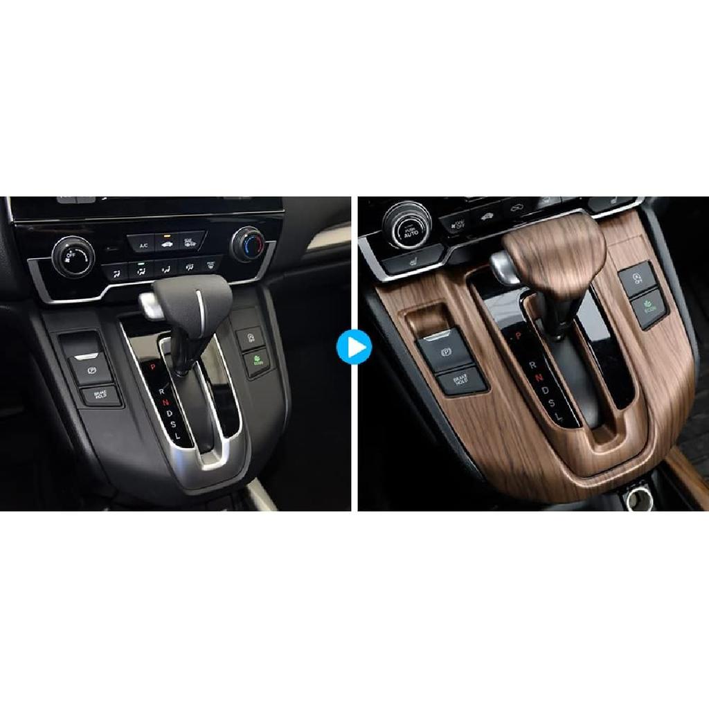 Накладка на панель коробки передач автомобиля, внутренняя рамка, накладка на ручку переключения передач, аксессуары для украшения интерьера автомобиля для Honda CRV CR-V 2017 2018 (Персиковый лес